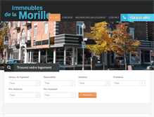 Tablet Screenshot of immeublesdelamorille.com